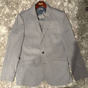 Murano Slim Fit Light Grey Suit 38R 32x32 Modern Wedding Business